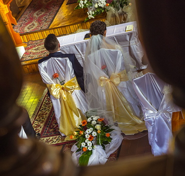 ceremonia ślubu - fotografia ślubna w Łabowej